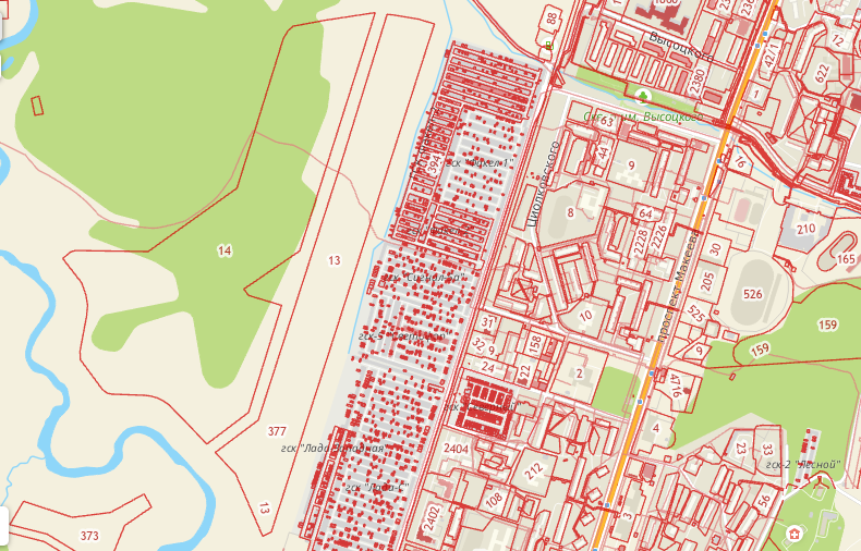 Карта миасского городского округа